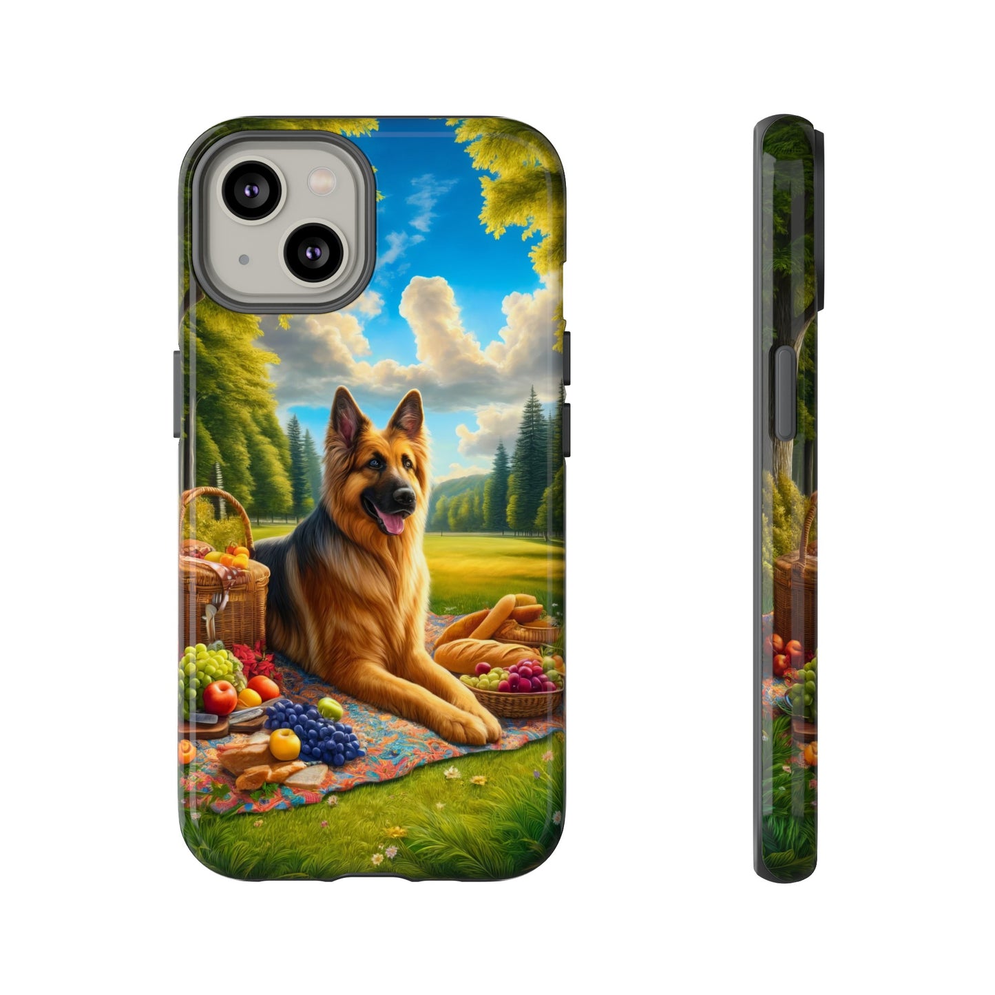 German Shepherd Giving a Speech Phone Case