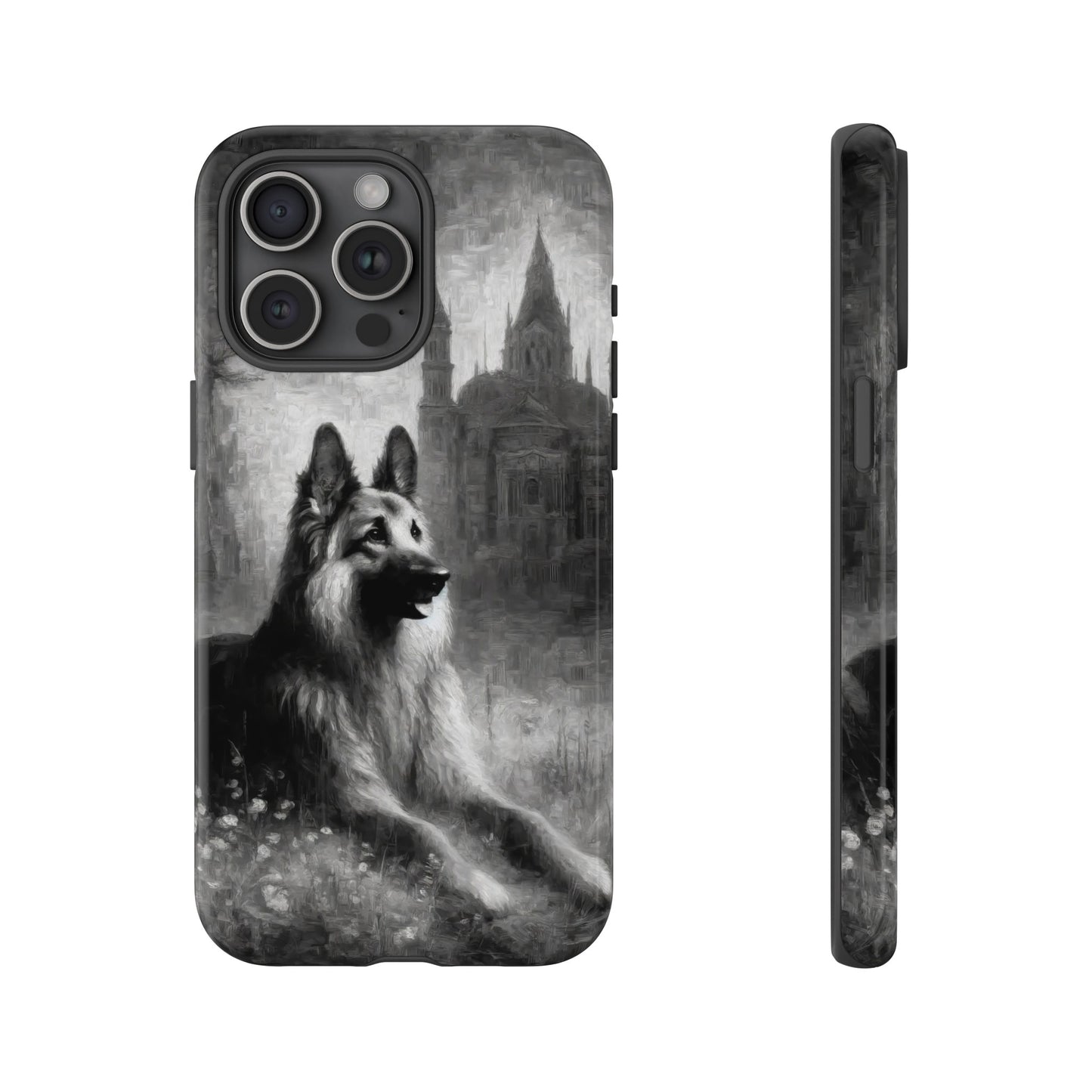 Neo-impressionism German Shepherd Phone Case