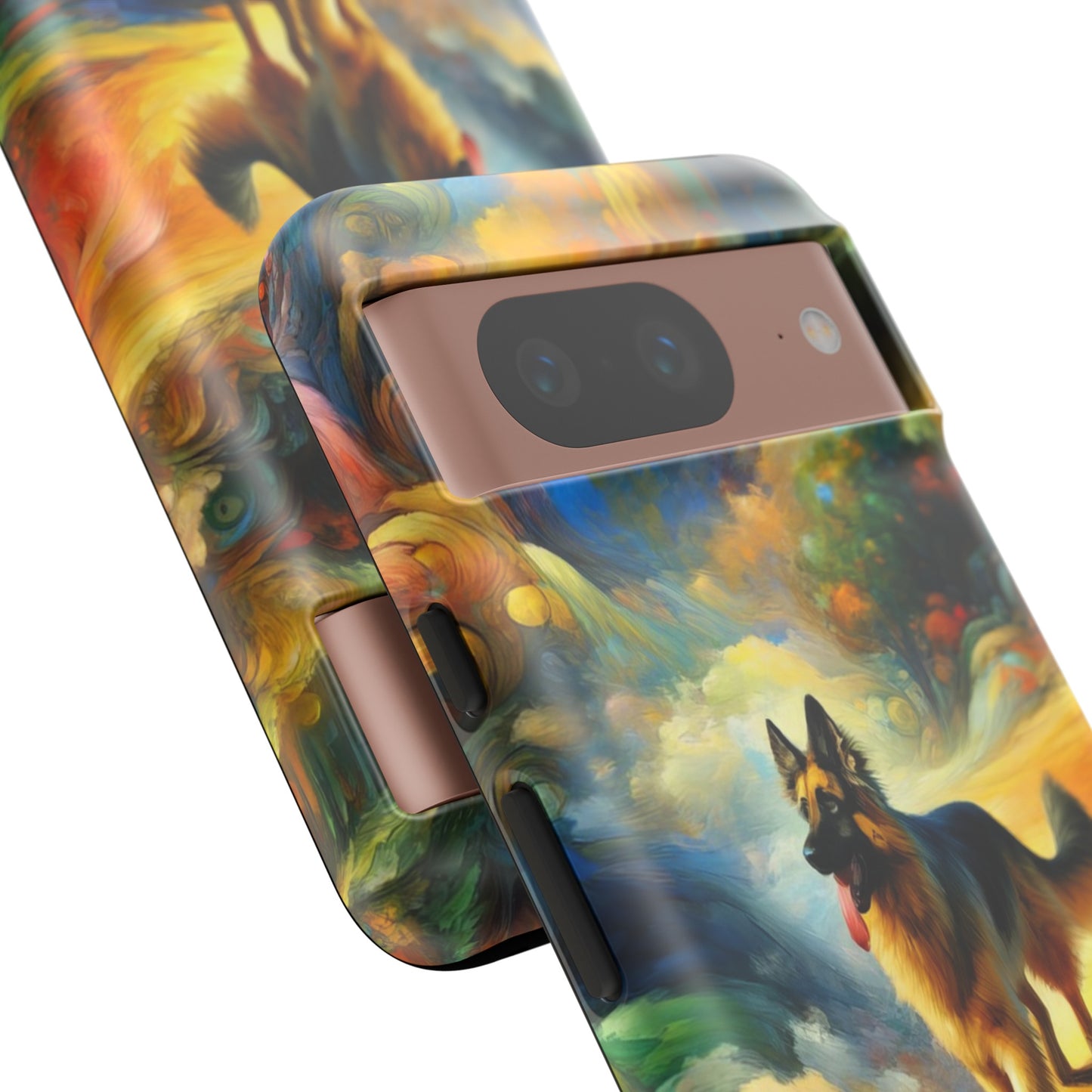 Fantasy and fauvism German Shepherd Phone Case