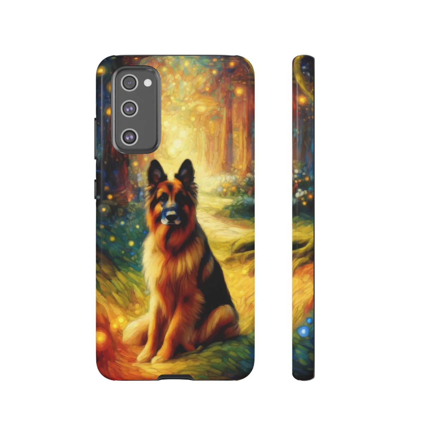 Neo-impressionism and fairy tale German Shepherd Phone Case