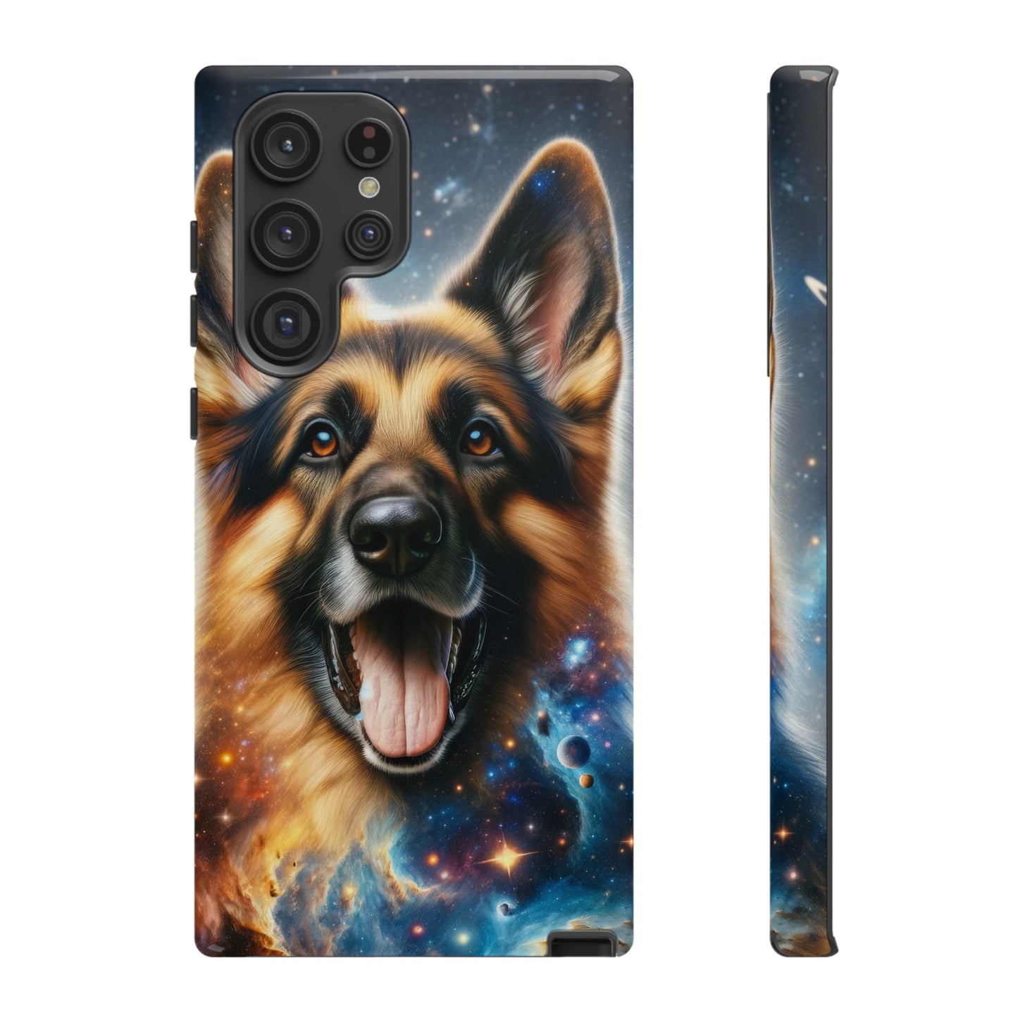 German Shepherd in Space Tough Phone Case