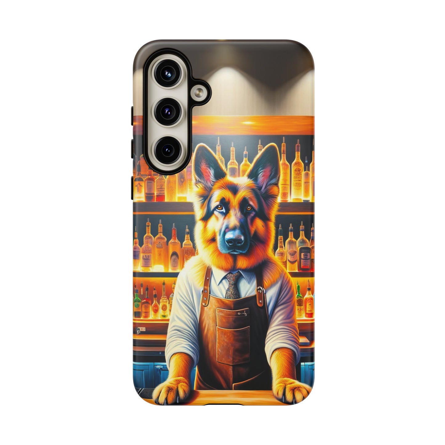 German Shepherd Tending a Bar Phone Case