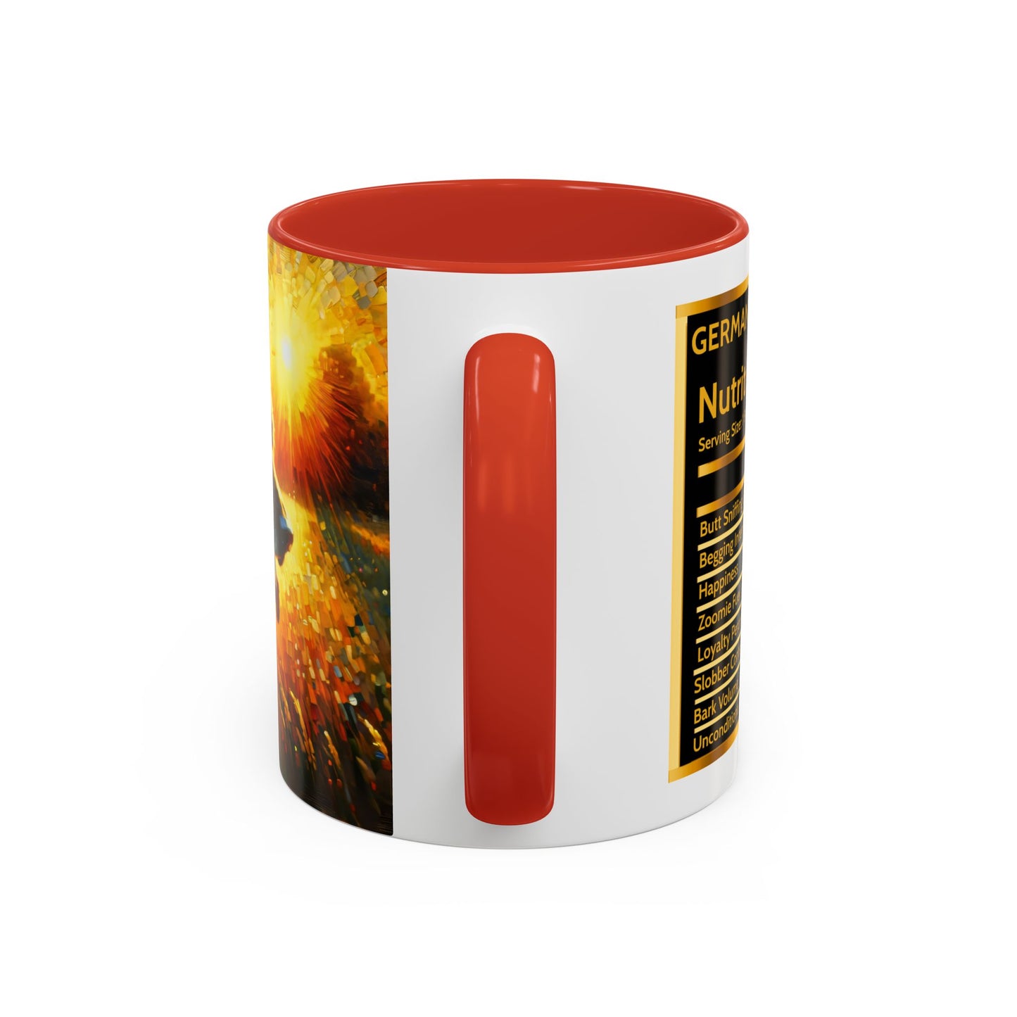 Golden hour and neo-impressionism German Shepherd Coffee Mug