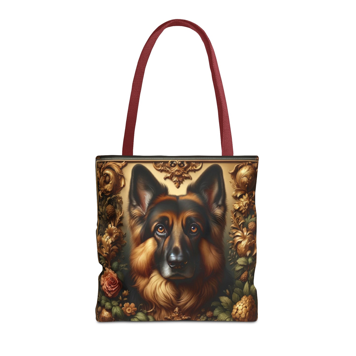 Baroque-inspired German Shepherd Tote Bag