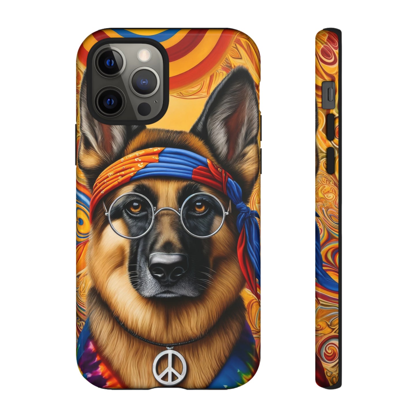 Hippie German Shepherd Tough Phone Case