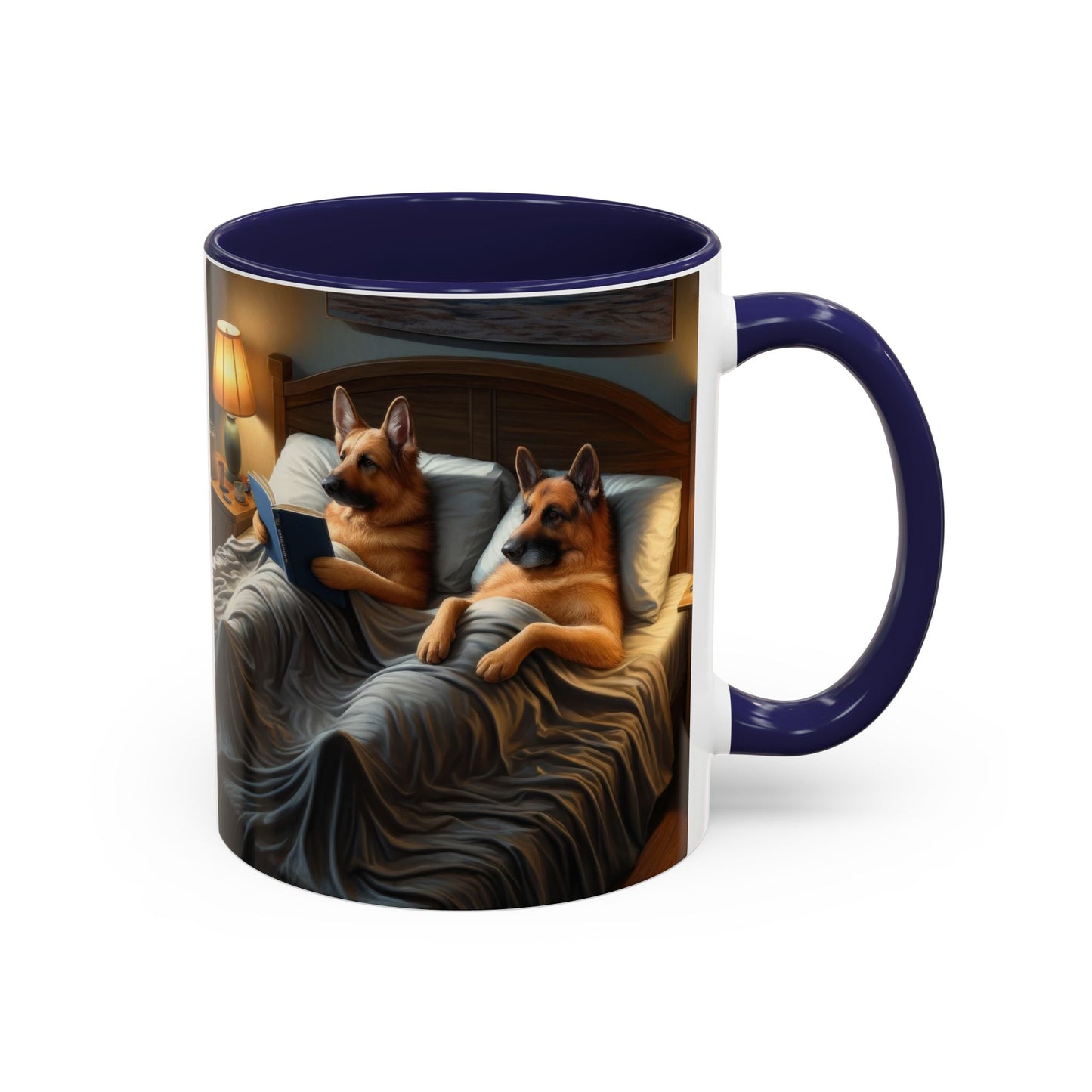 Sleeping German Shepherd Accent Coffee Mug, 11oz