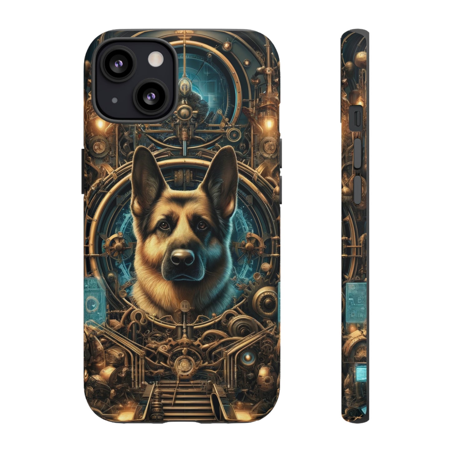 Steampunk Fantasy V2 German Shepherd Phone Case