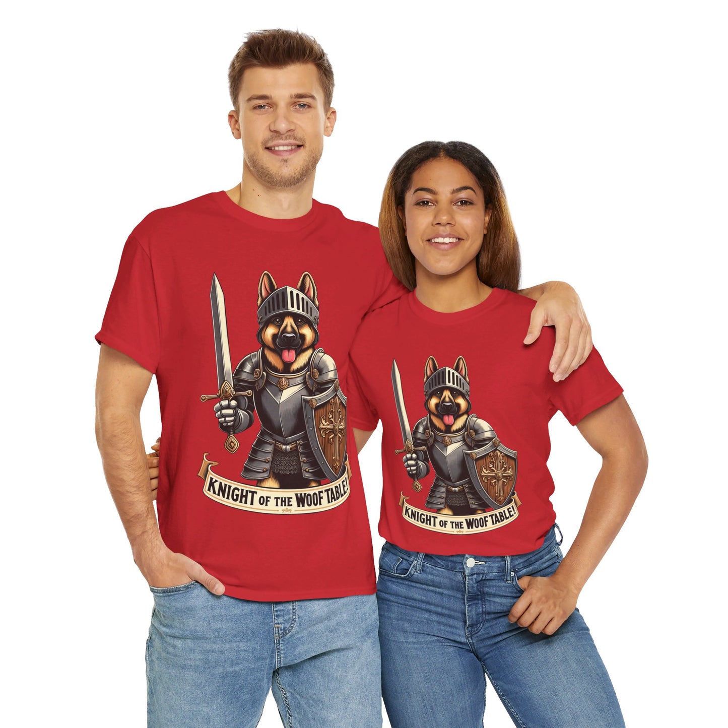 Knight of the Wolf Table T-Shirt (13 colors) (German Shepherd)