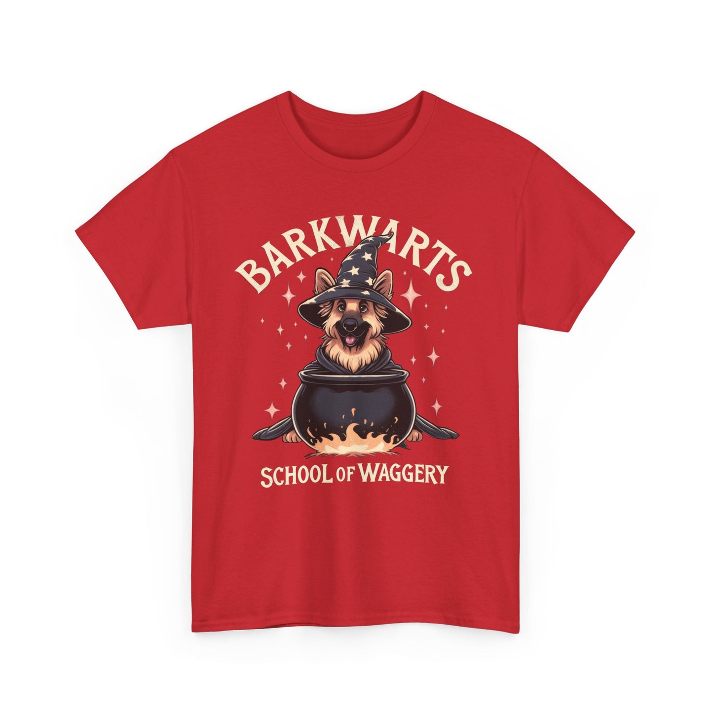 BarkWarts School of Waggery T-Shirt (13 colors) (German Shepherd)