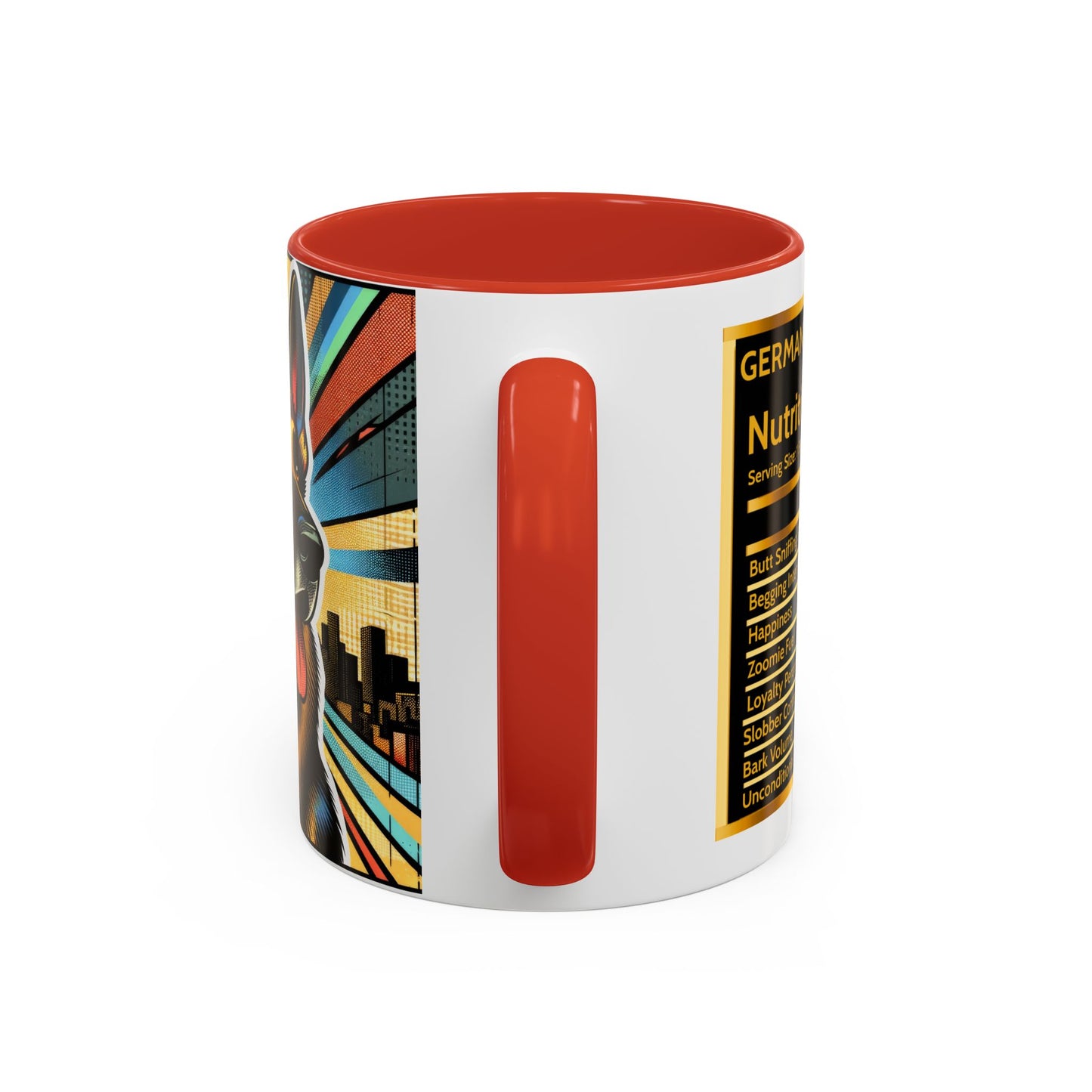 Comic style German Shepherd Coffee Mug