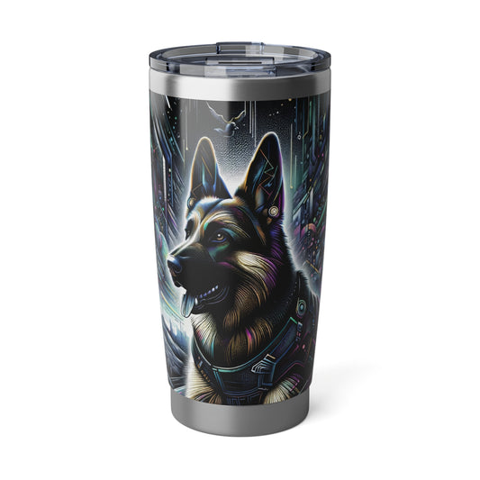 Futurism and gothic German Shepherd 20oz Tumbler