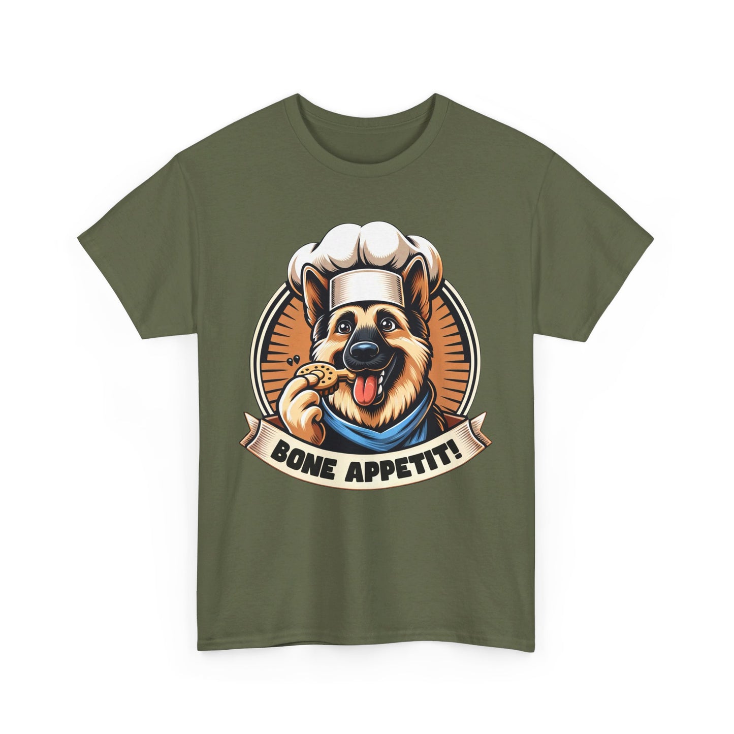 Bone Appetit T-Shirt (13 colors) (German Shepherd)