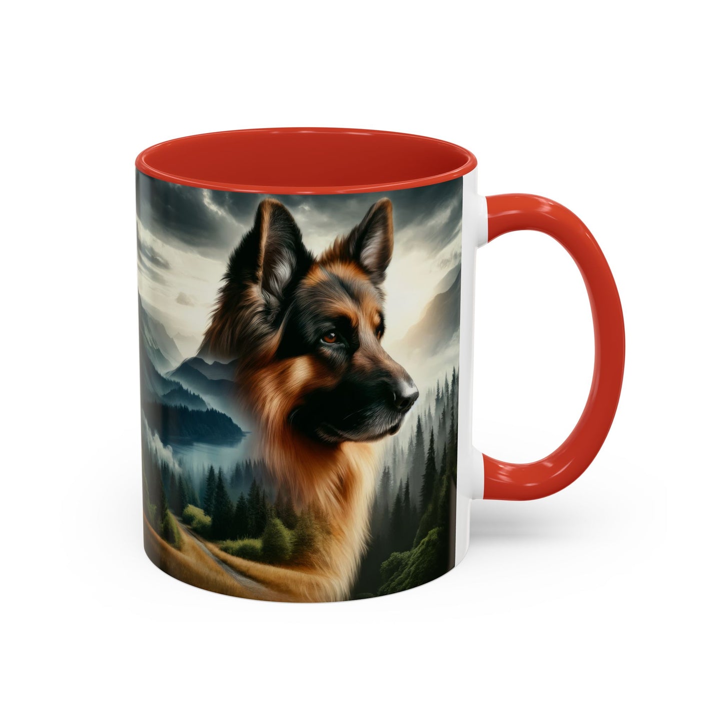 Romanticism and double exposure German Shepherd Coffee Mug