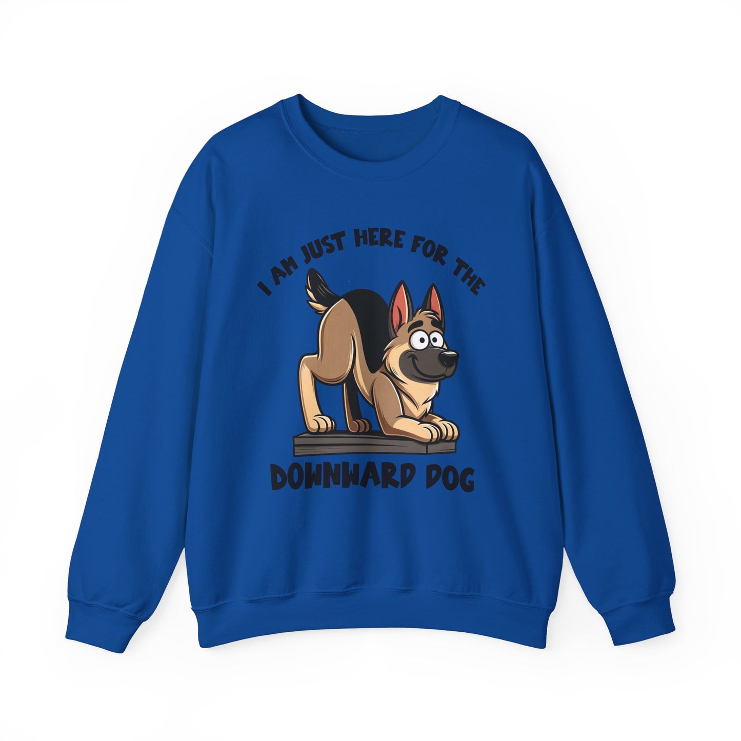 DownWard Dog Sweatshirt (10 colors) (German Shepherd)