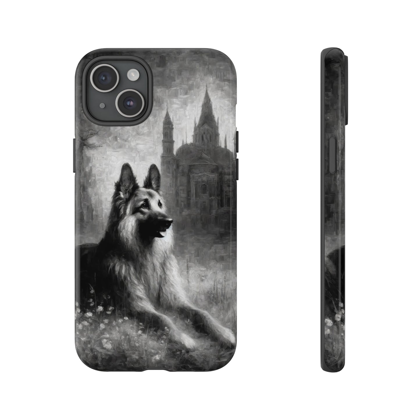 Neo-impressionism German Shepherd Phone Case