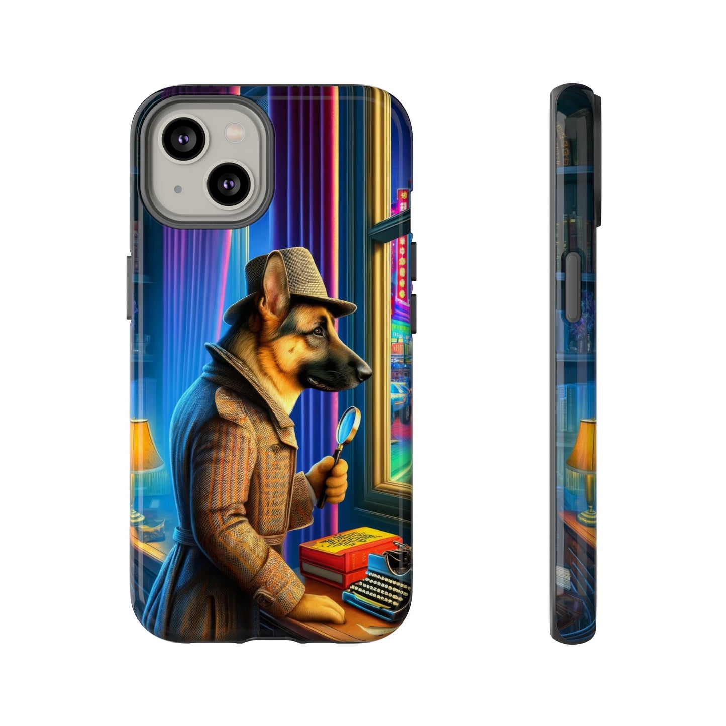 German Shepherd Detective Phone Case