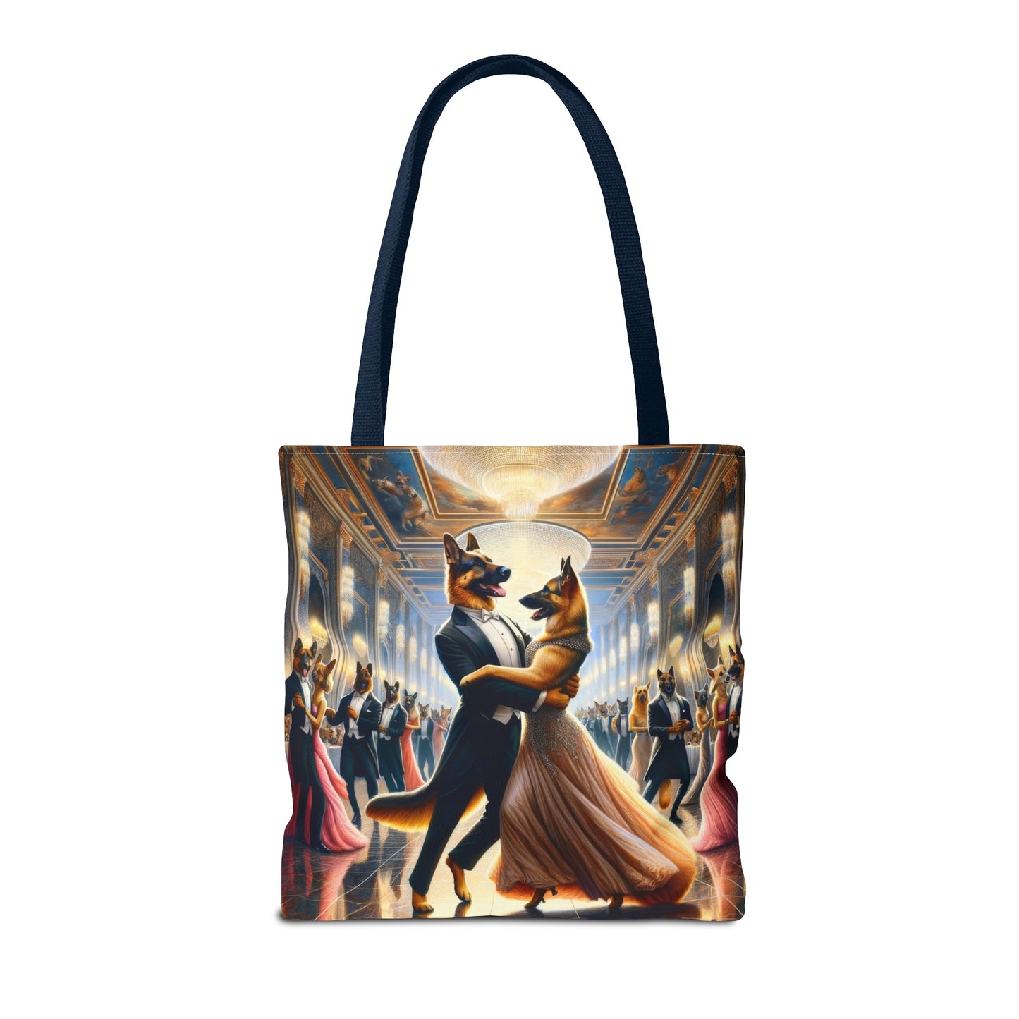 Dancing German Shepherds Tote Bag