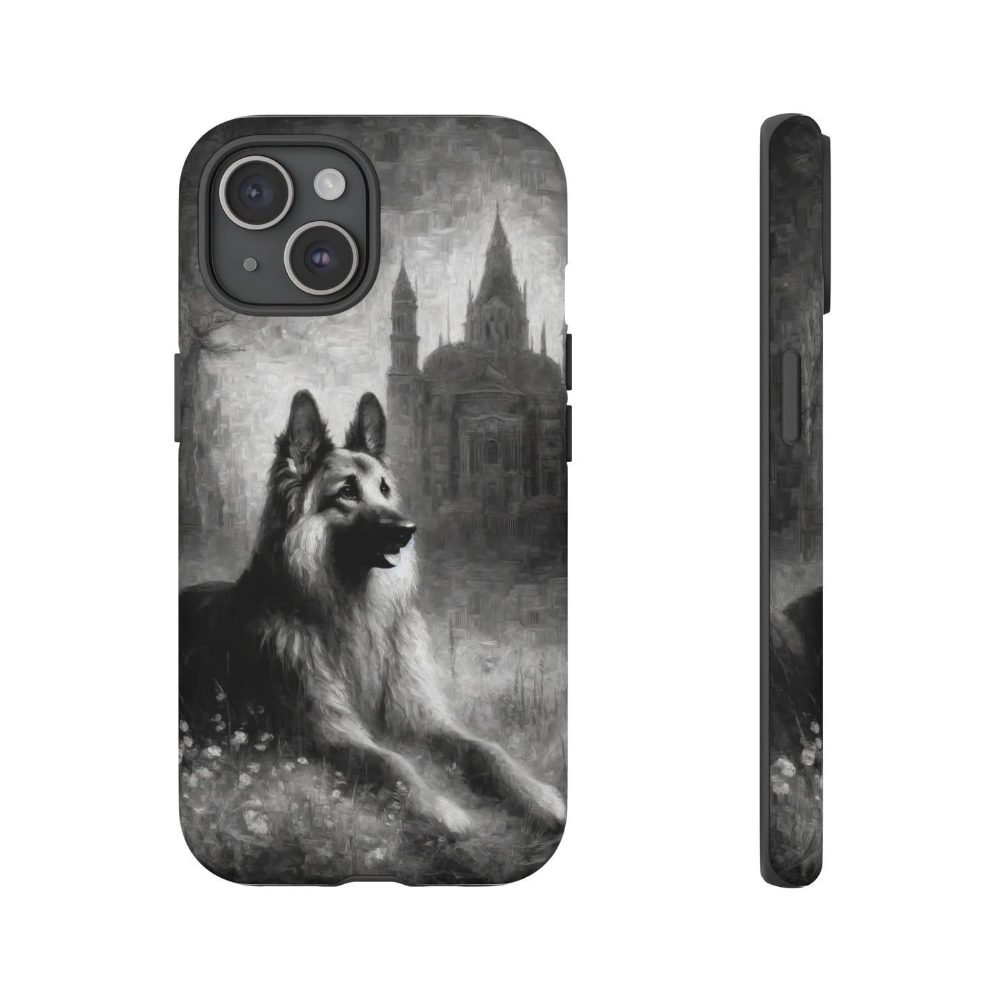 Neo-impressionism German Shepherd Phone Case