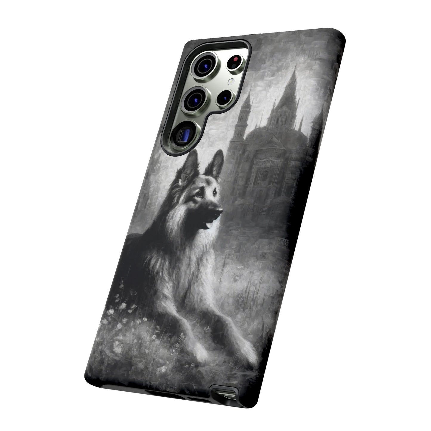 Neo-impressionism German Shepherd Phone Case