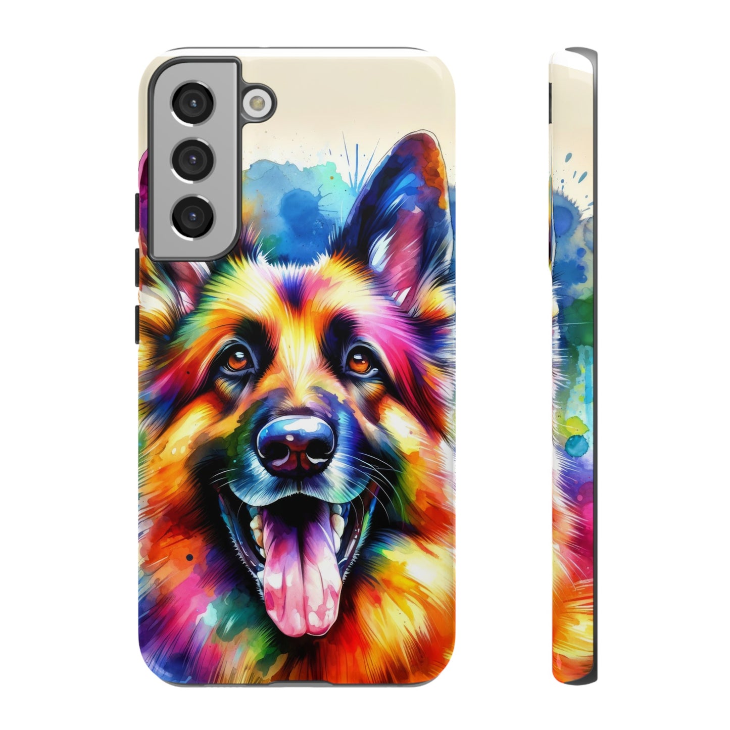 German Shepherd in Watercolor Tough Phone Case