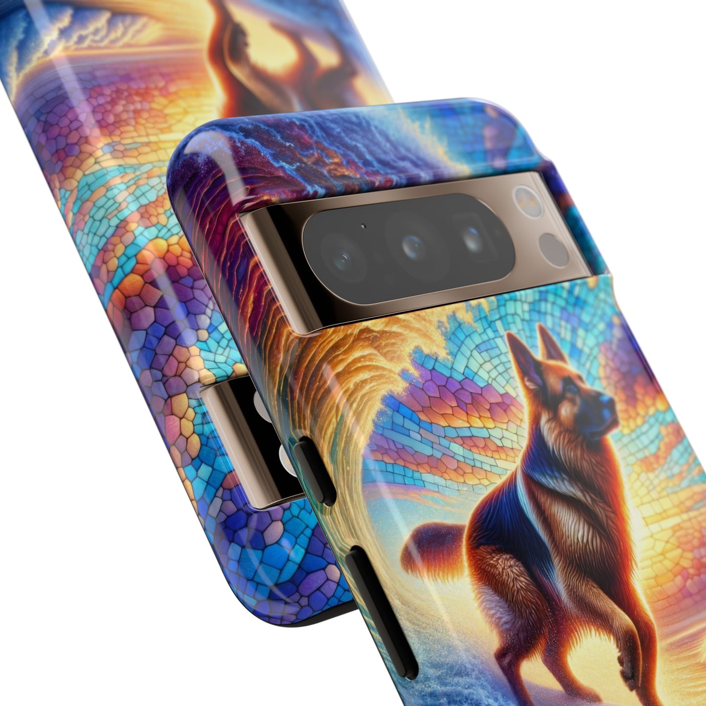 German Shepherd Surfing Phone Case