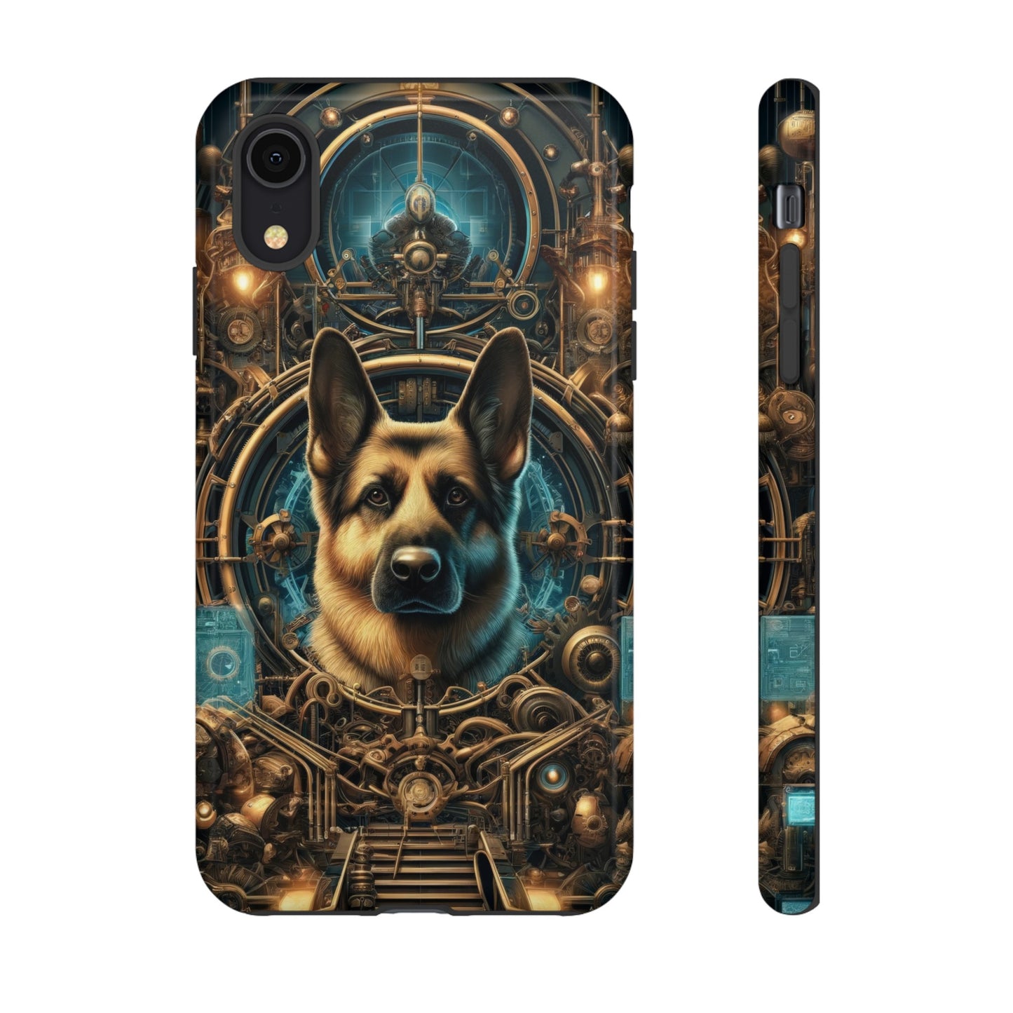 Steampunk Fantasy V2 German Shepherd Phone Case