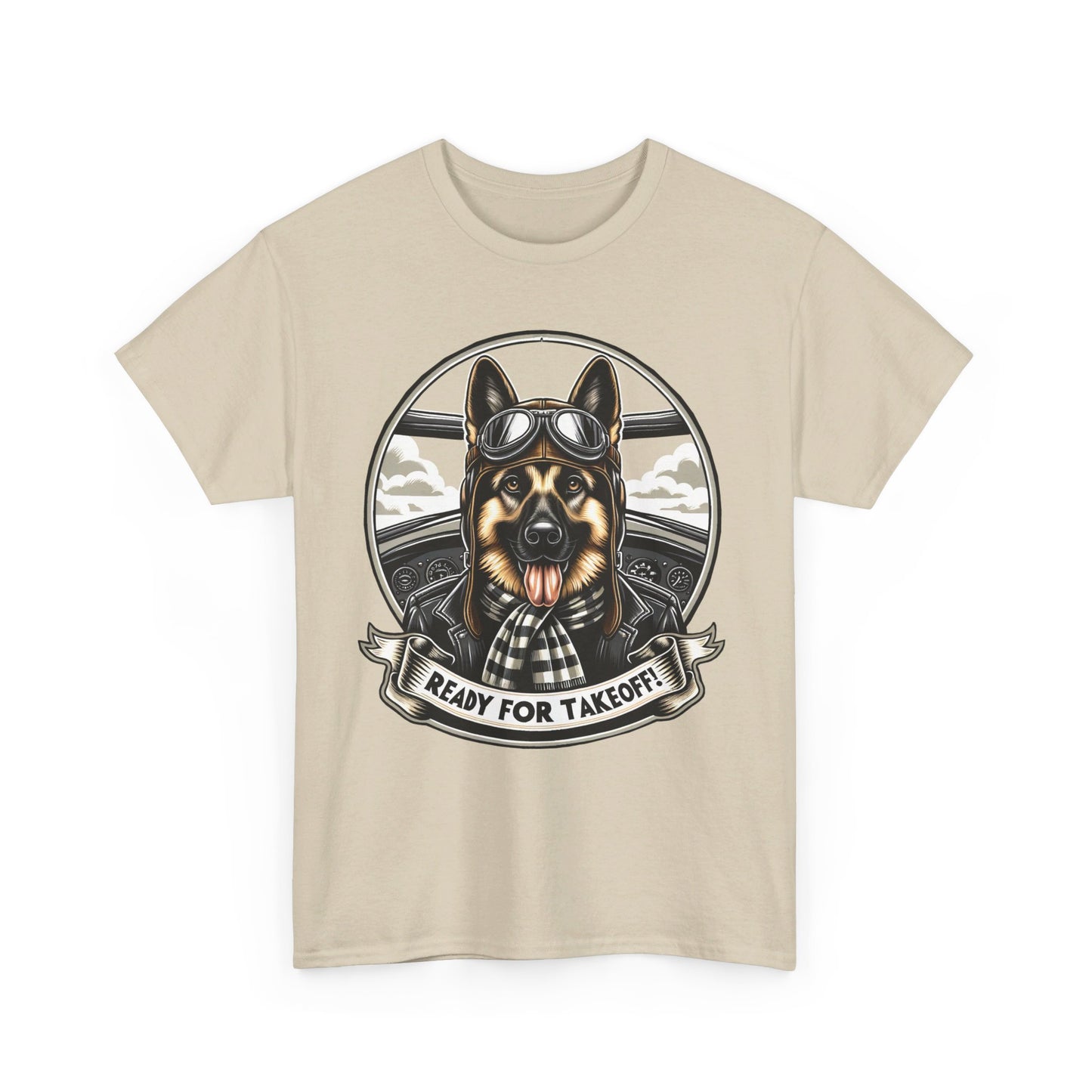 Ready for Takeoff! T-Shirt (13 colors) (German Shepherd)