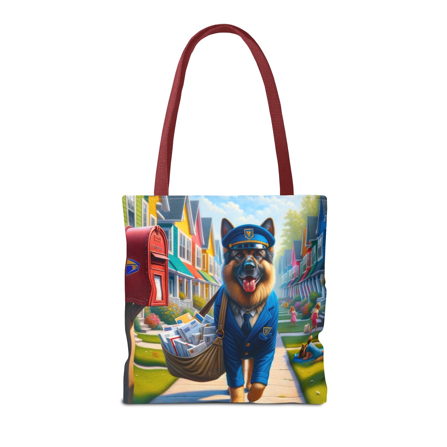 German Shepherd Delivering Mail Tote Bag