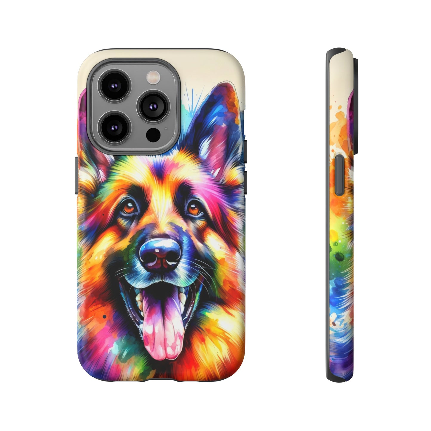 German Shepherd in Watercolor Tough Phone Case