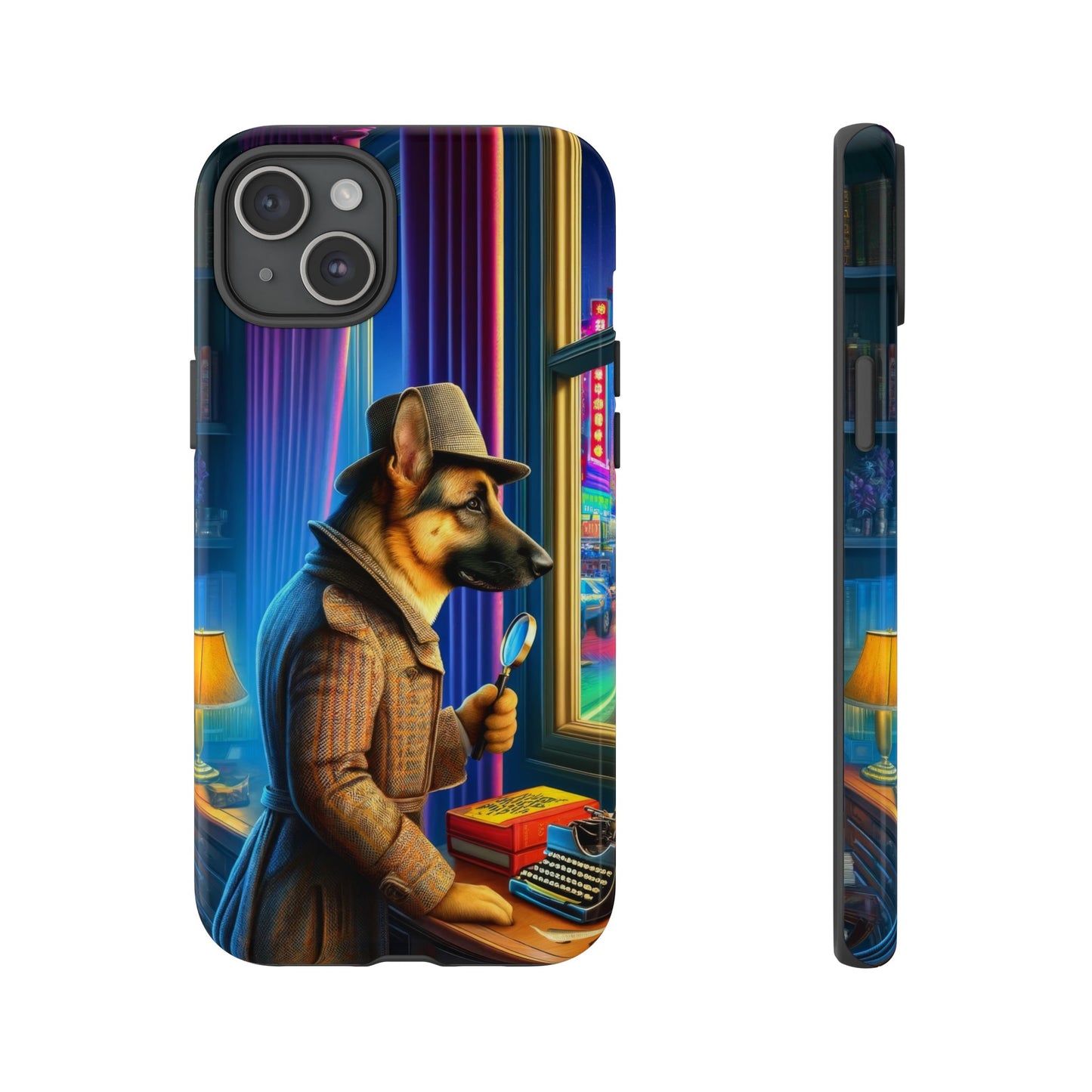 German Shepherd Detective Phone Case