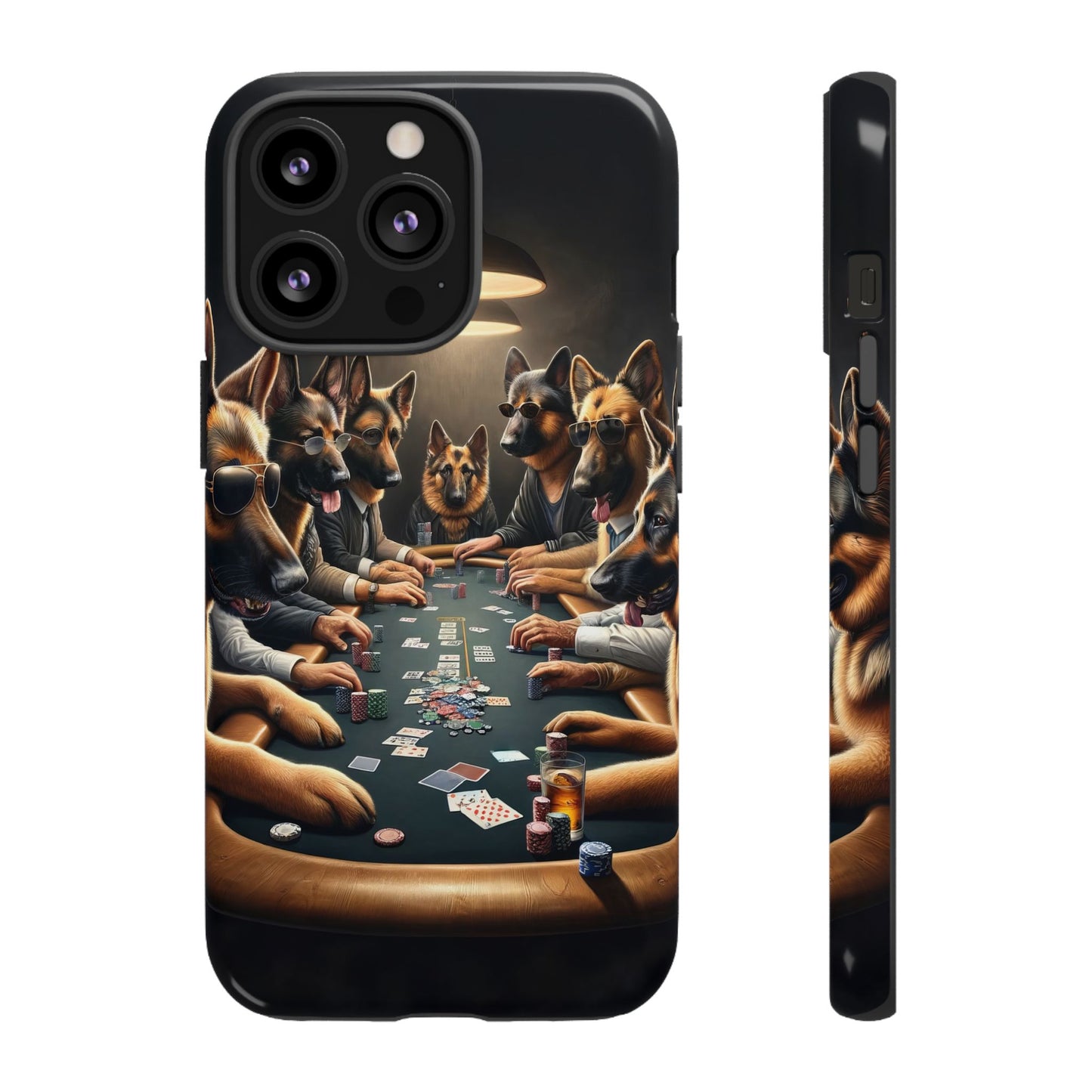 German Shepherds Playing Poker Tough Phone Case