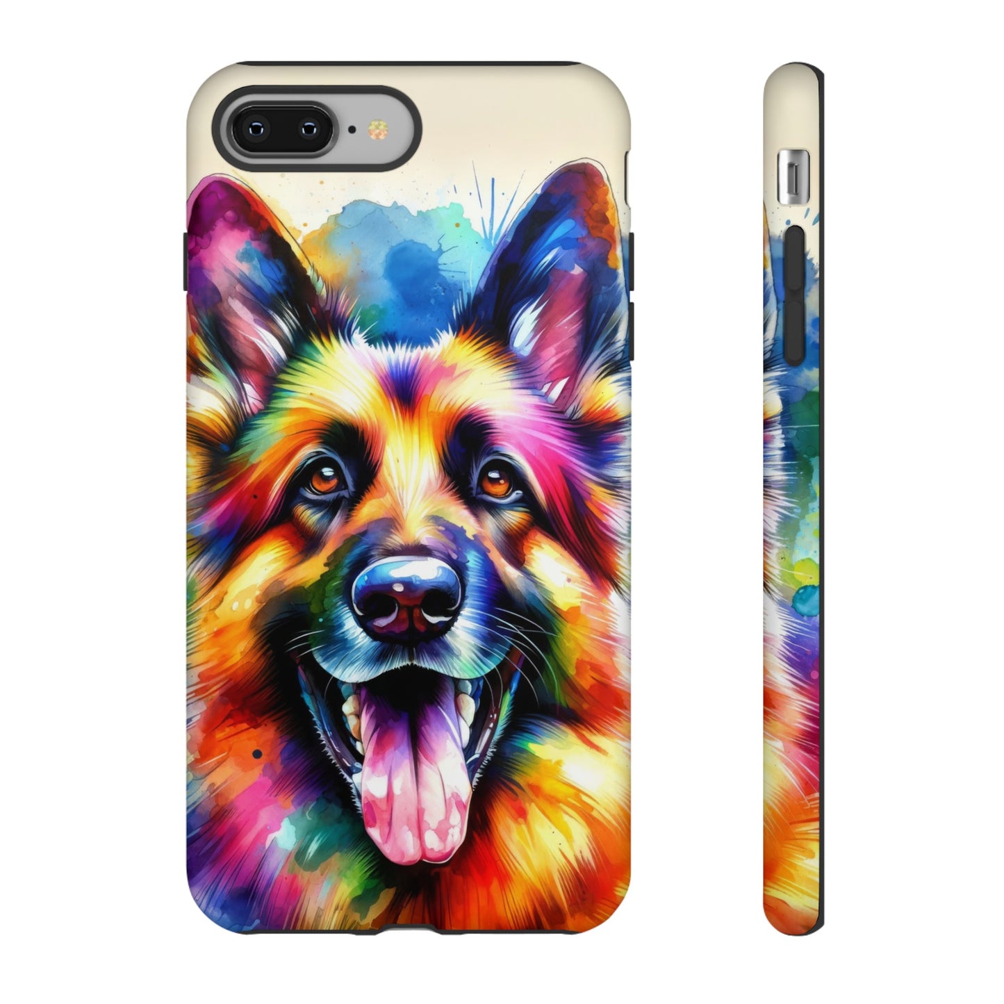 German Shepherd in Watercolor Tough Phone Case