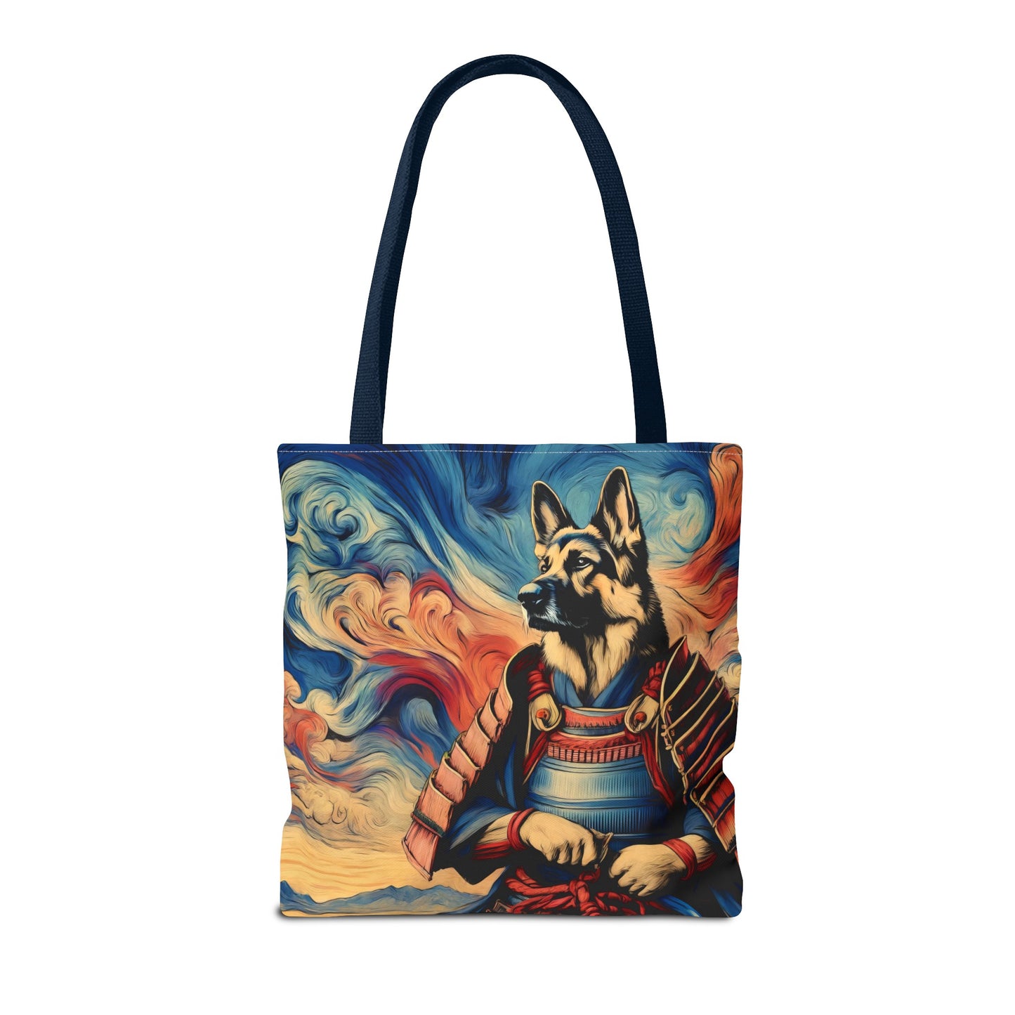 Samurai German Shepherd Tote Bag