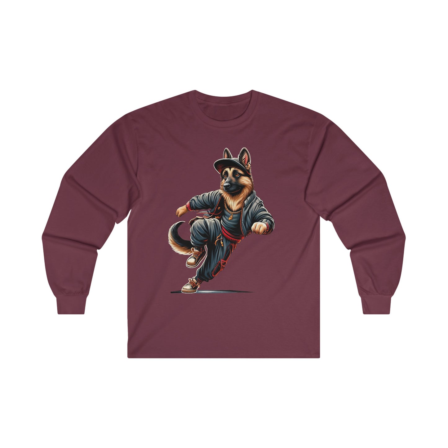 Bust A Move Long Sleeve Shirt (20 colors) (German Shepherd)