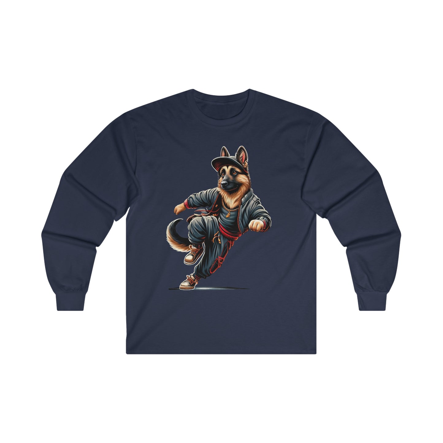 Bust A Move Long Sleeve Shirt (20 colors) (German Shepherd)