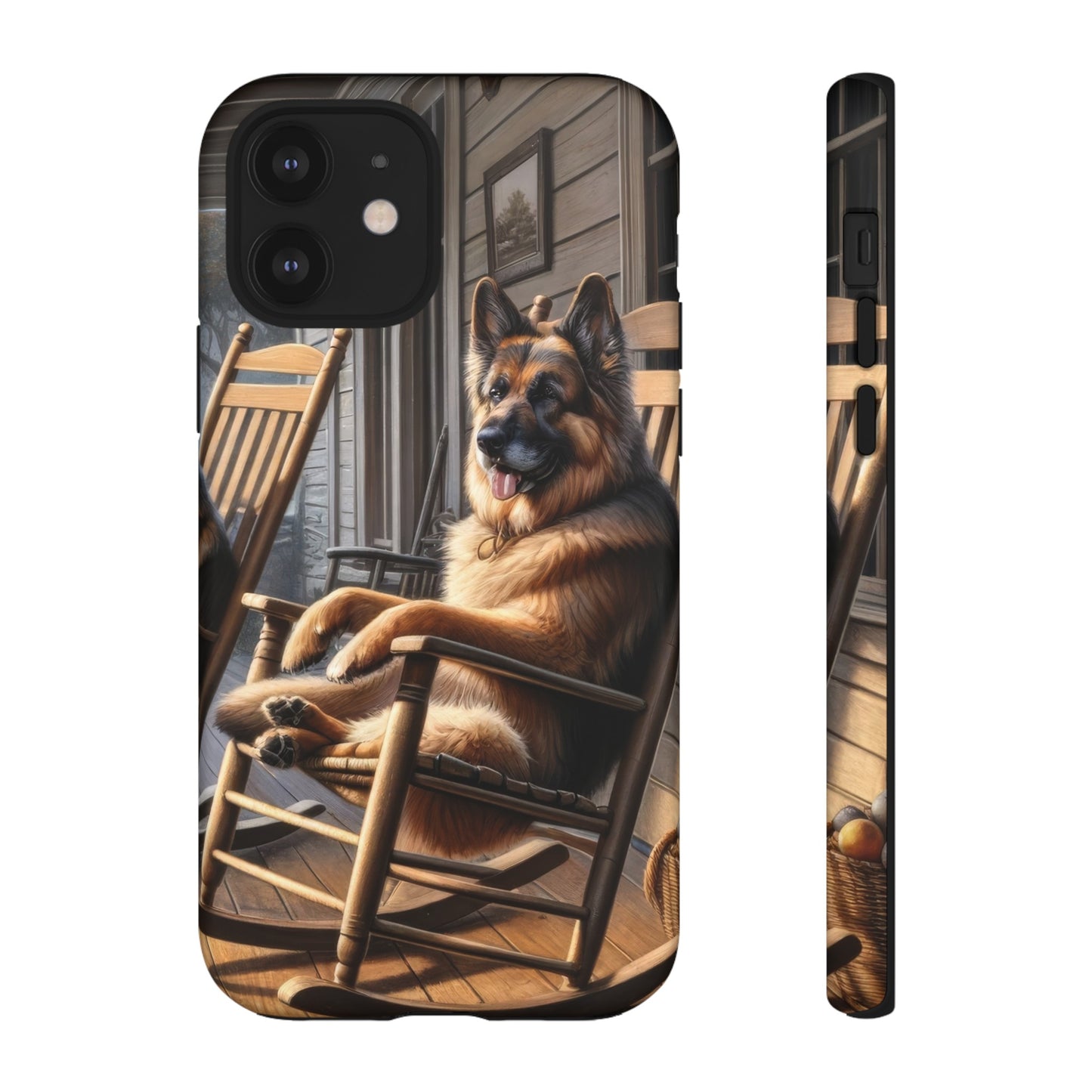 German Shepherd on the Porch Tough Phone Case