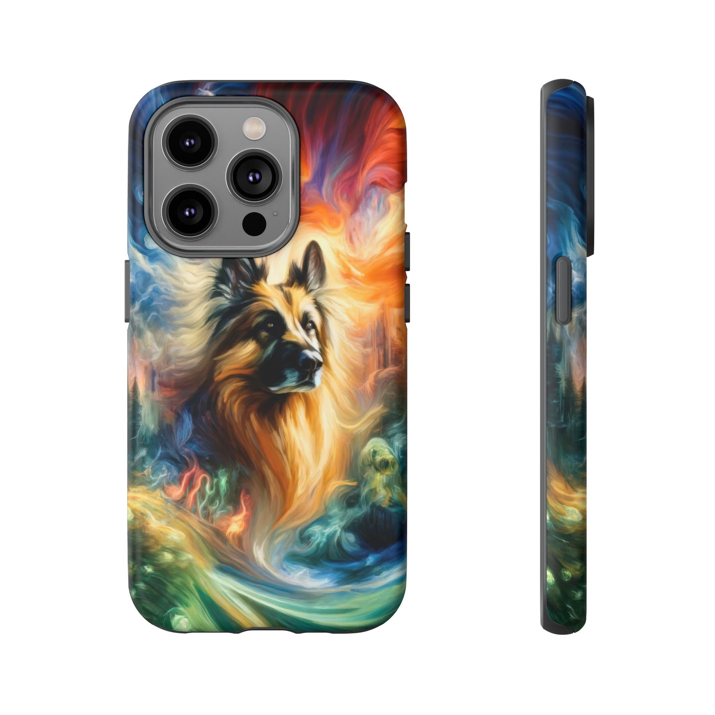 Expressionism and fantasy German Shepherd Phone Case