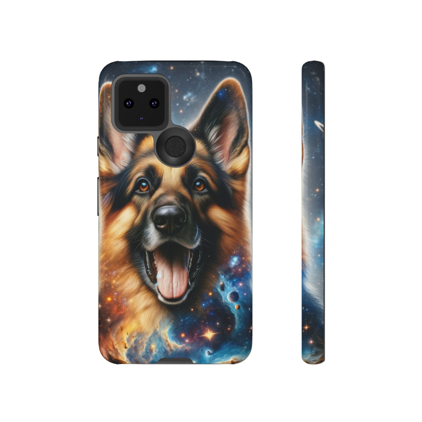 German Shepherd in Space Tough Phone Case