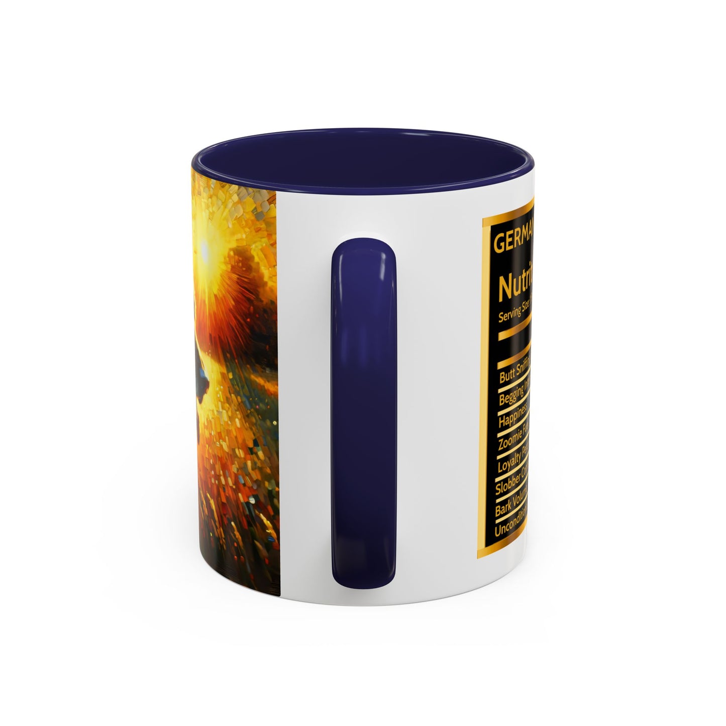 Golden hour and neo-impressionism German Shepherd Coffee Mug