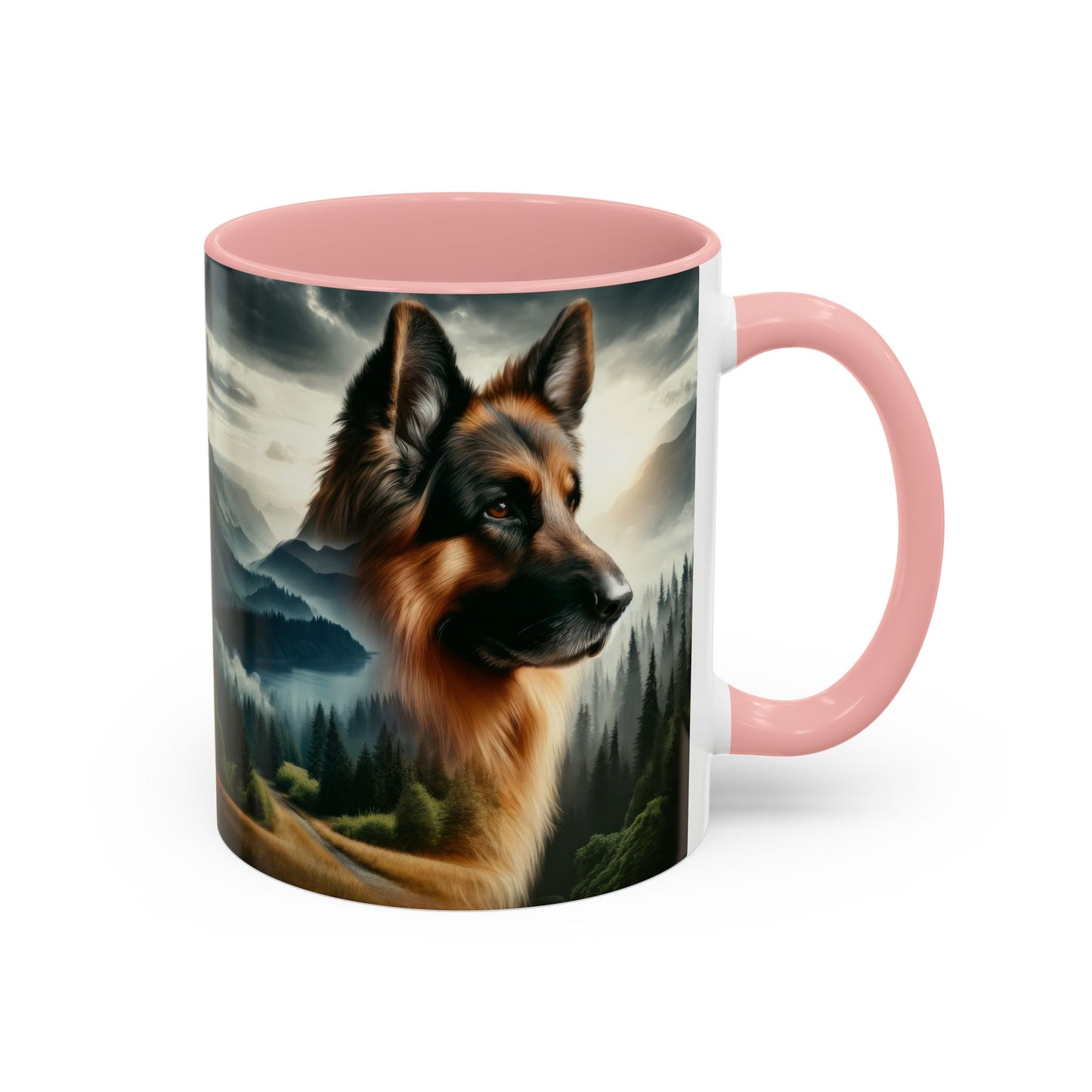 Romanticism and double exposure German Shepherd Coffee Mug