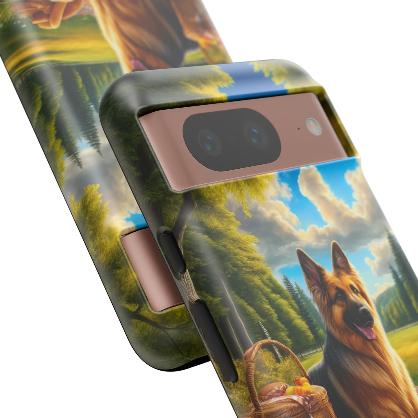 German Shepherd Giving a Speech Phone Case