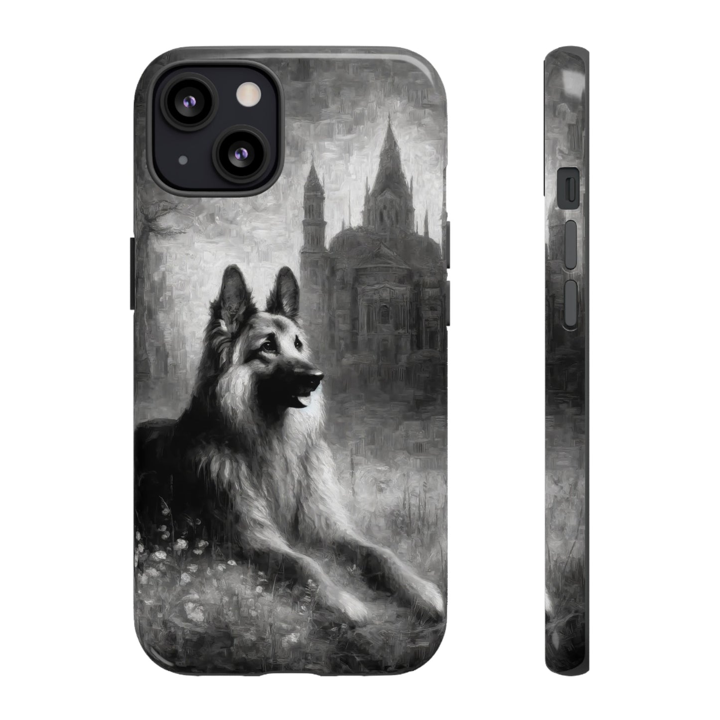 Neo-impressionism German Shepherd Phone Case