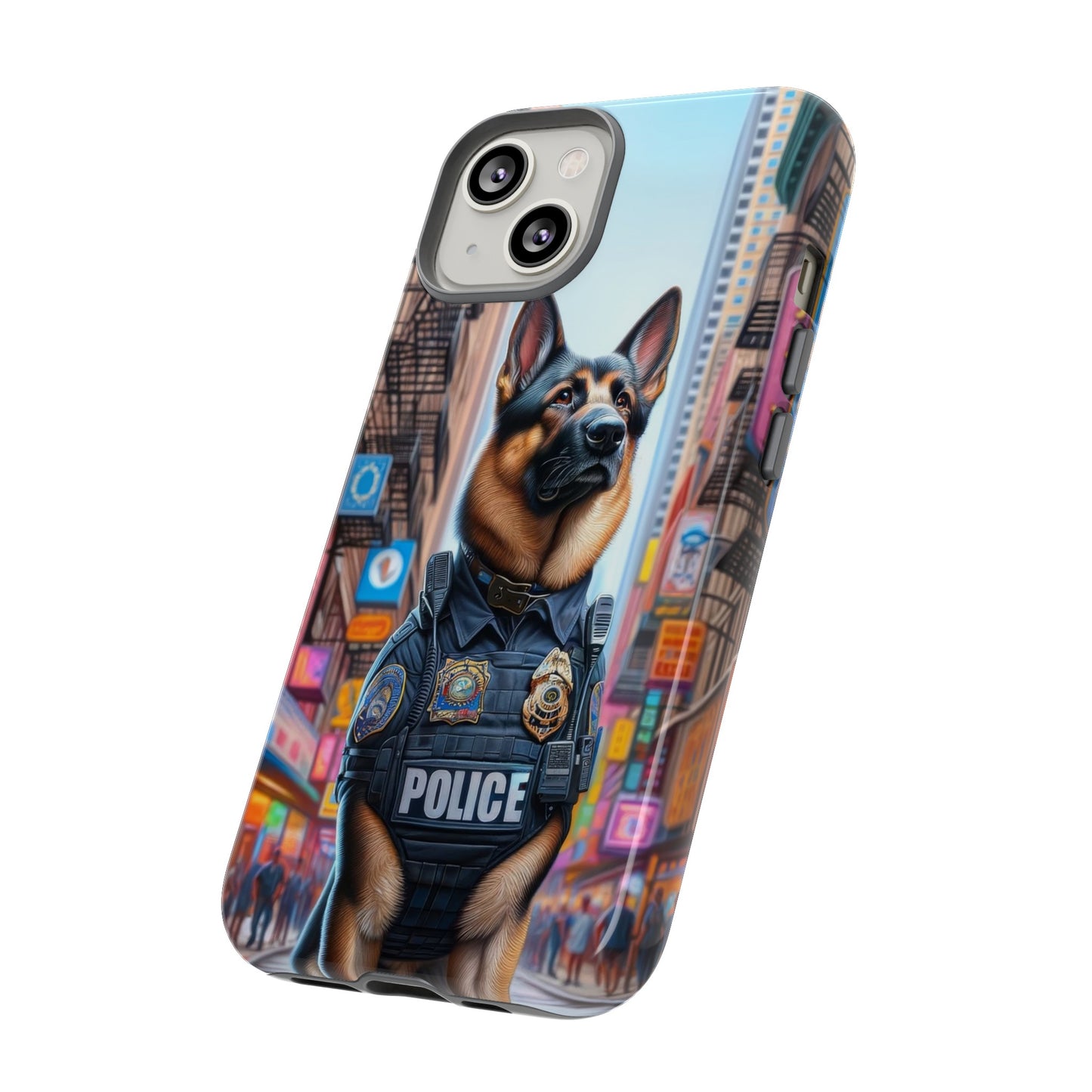 German Shepherd Police Officer Phone Case