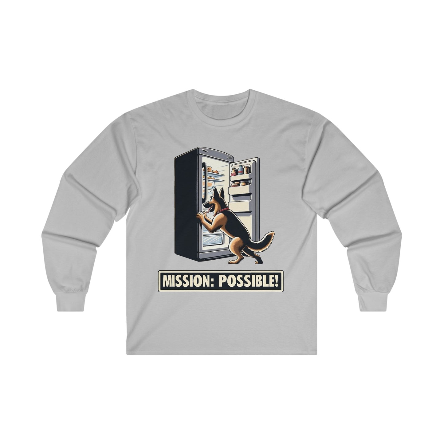 Mission Possible Long Sleeve Shirt (20 colors) (German Shepherd)