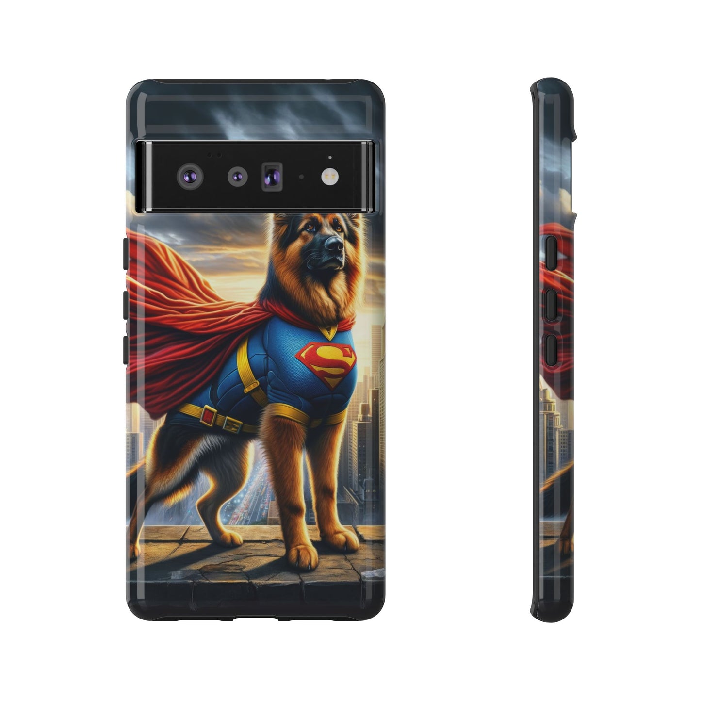 German Shepherd Superhero Phone Case