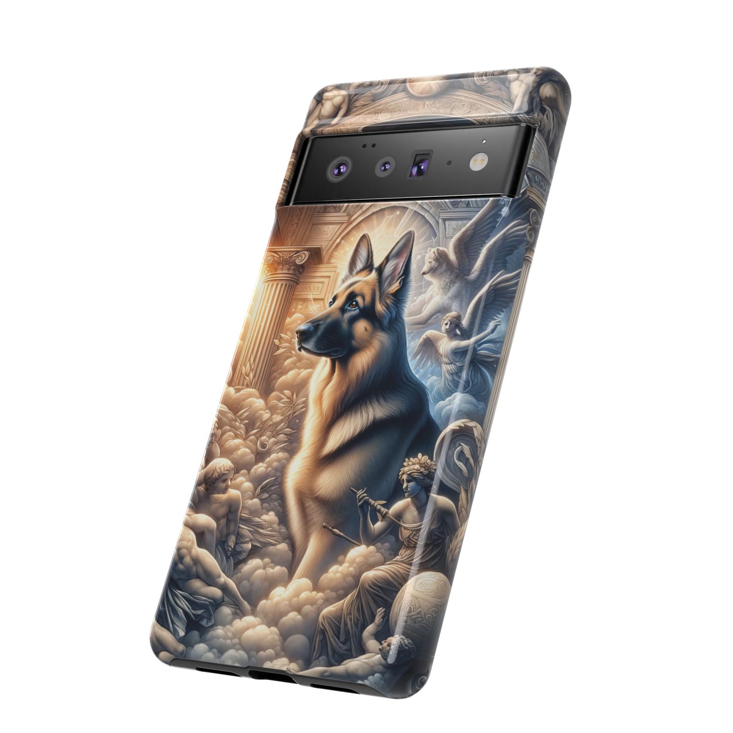 Neo-classicism and dreamy fantasy German Shepherd Phone Case