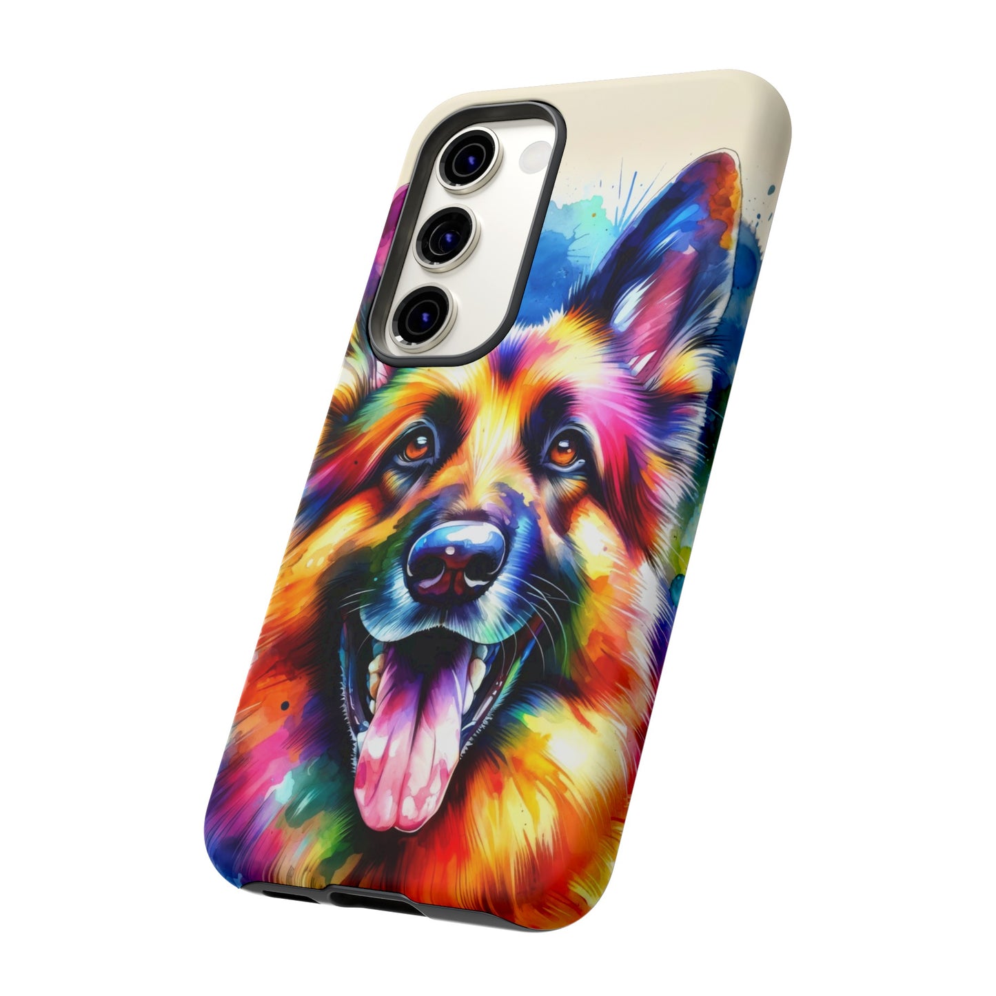 German Shepherd in Watercolor Tough Phone Case