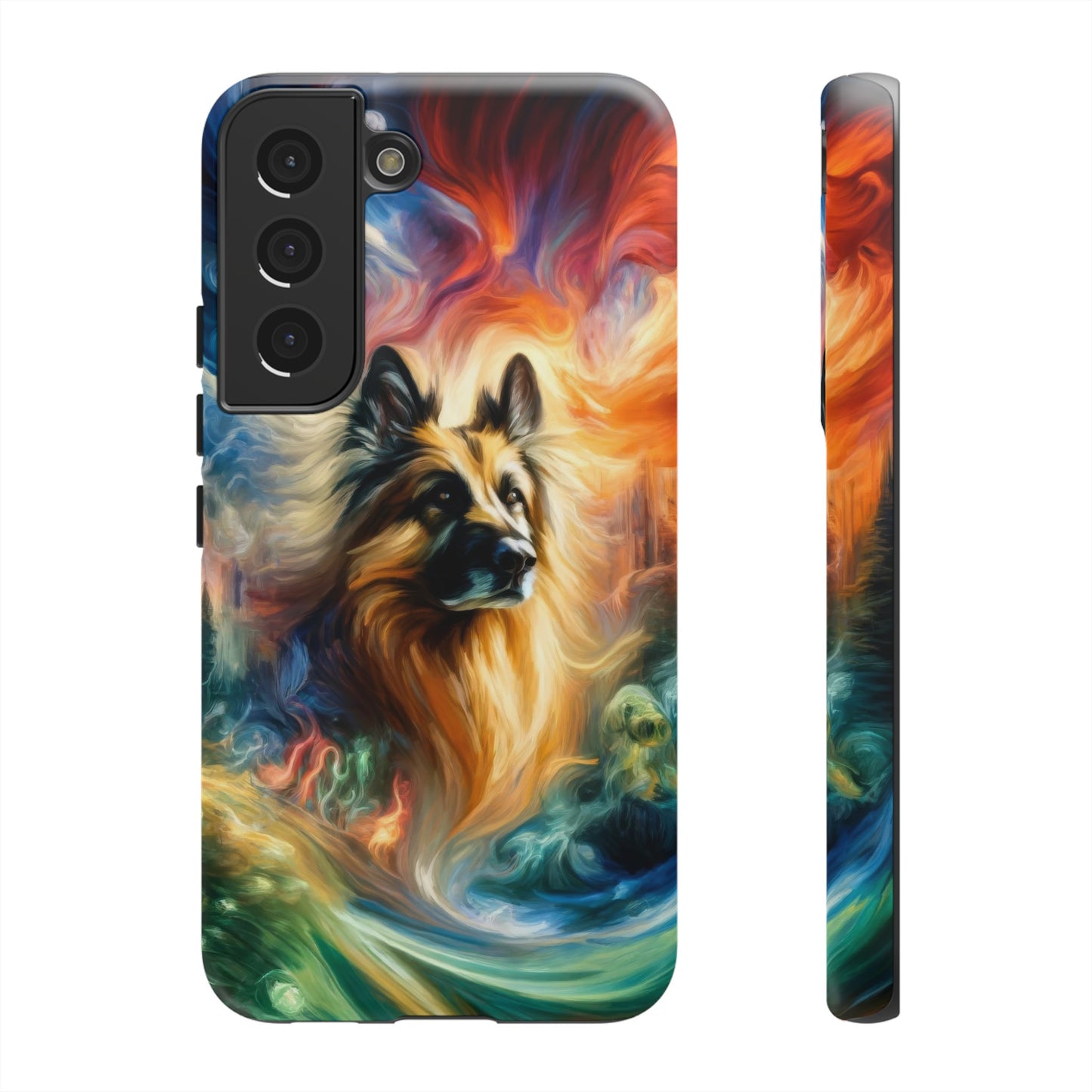 Expressionism and fantasy German Shepherd Phone Case