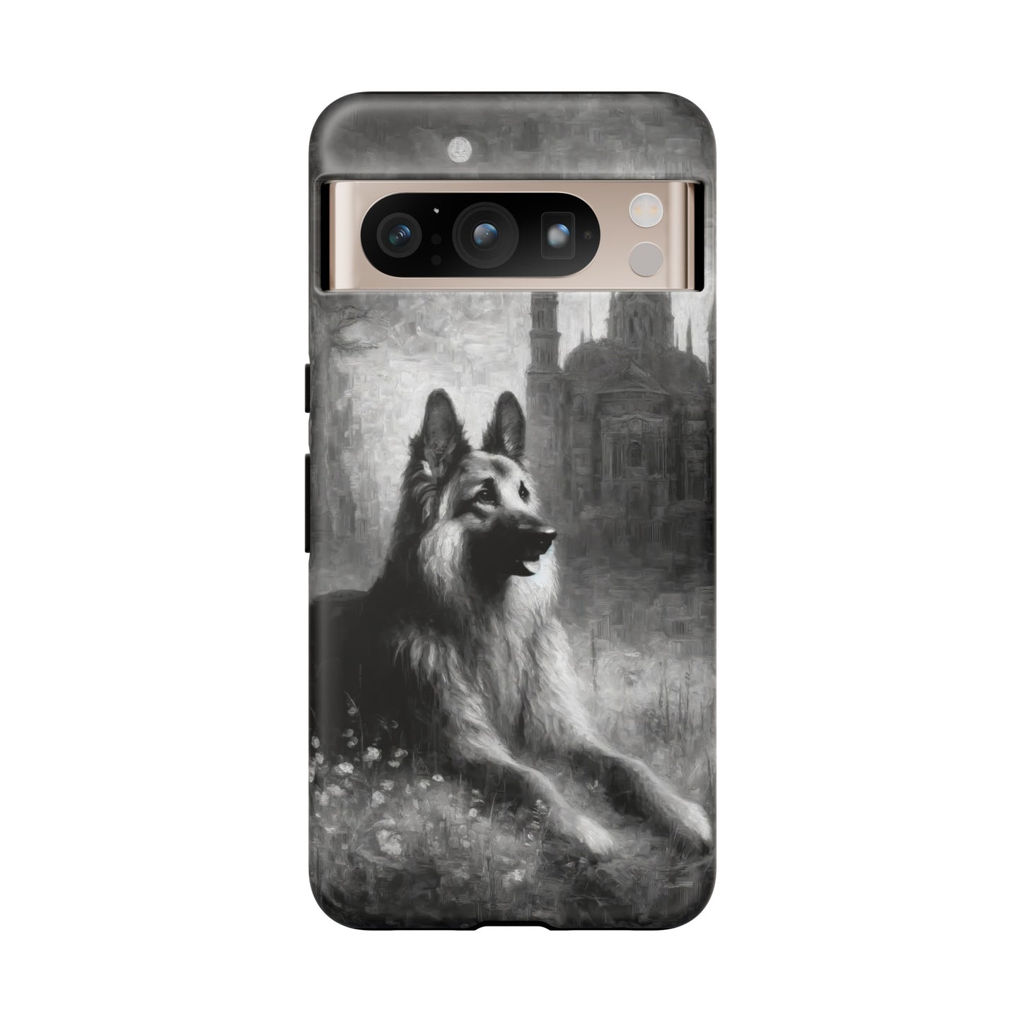 Neo-impressionism German Shepherd Phone Case