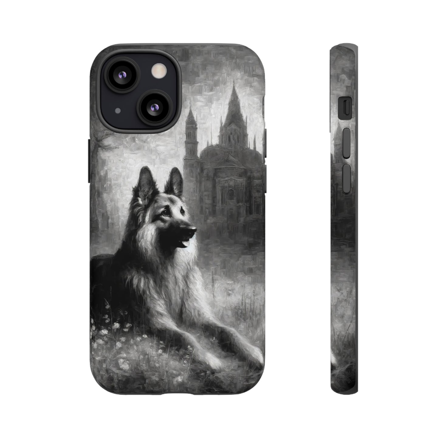 Neo-impressionism German Shepherd Phone Case